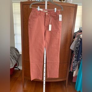 Women’s Warp + Weft Dusty Cedar CDG Paris High Rise Straight Jeans